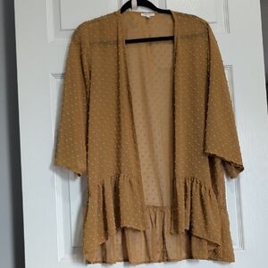 Maurices Golden Sheer Kimono